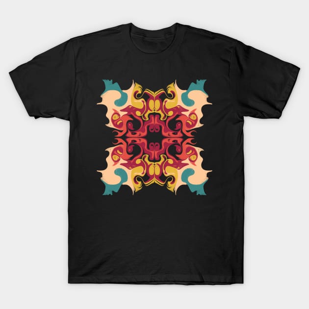 Trippy Psychedelic Pattern T-Shirt by Hellbender Creations